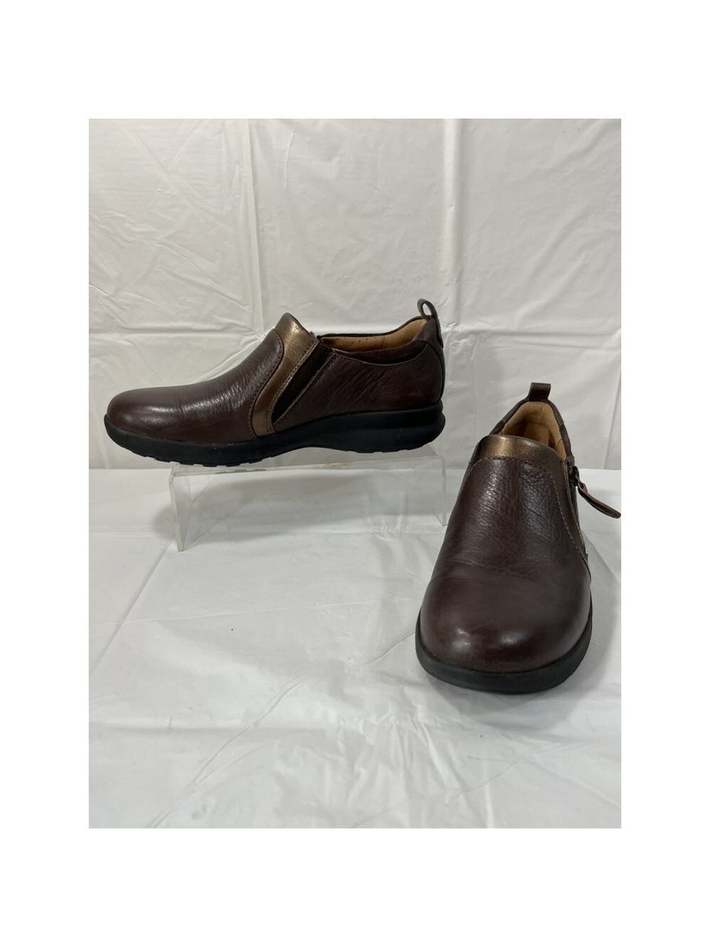 Clark’s Un Adorn Unstructured Brown Shoes Sz 7 N Brown Copper - Picture 6 of 16